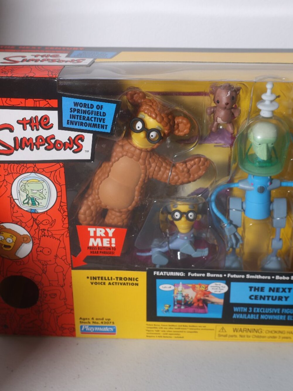 Simpsons Future Burns Smithers 5" Figure Set Next Century 2003 WOS Playmates